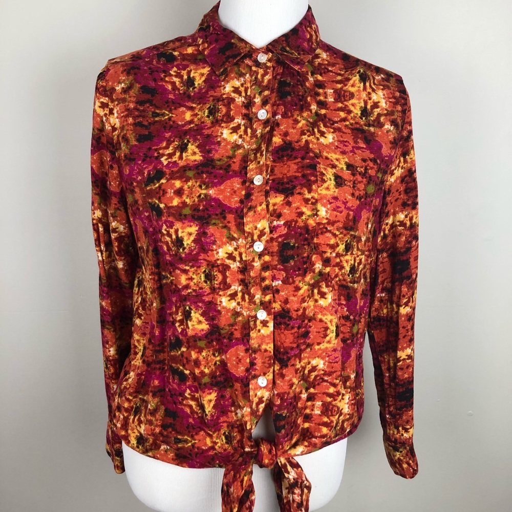 {Kut} from Kloth button front collared shirt